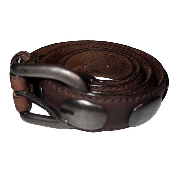 Vintage Billy Belts California Brown Leather Western Concho Belt Men's 36 Heavy - Picture 1 of 9